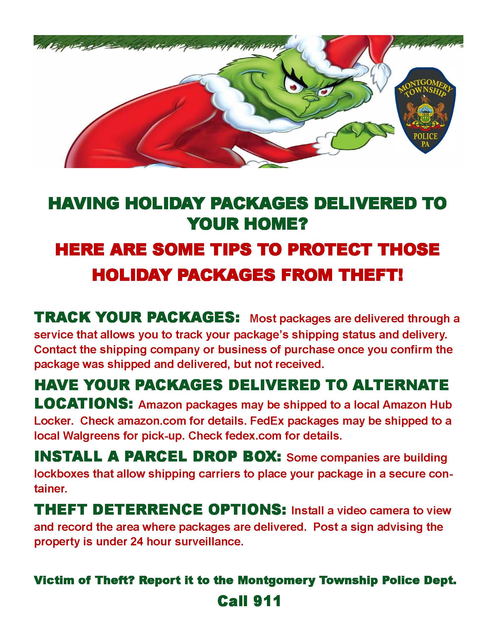 holidaypsapolice