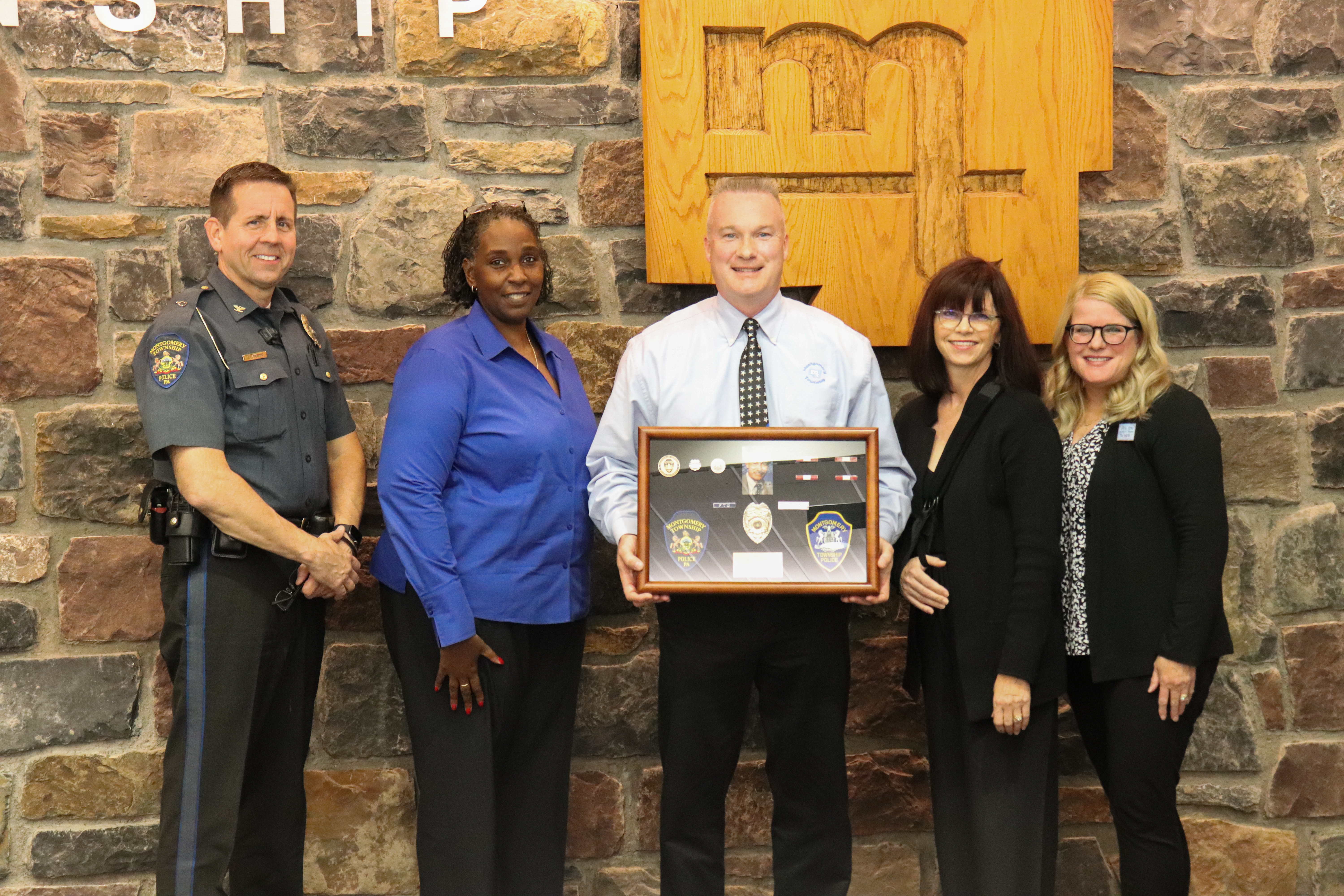 Officer Brian Gerrard with the Board of Supervisors