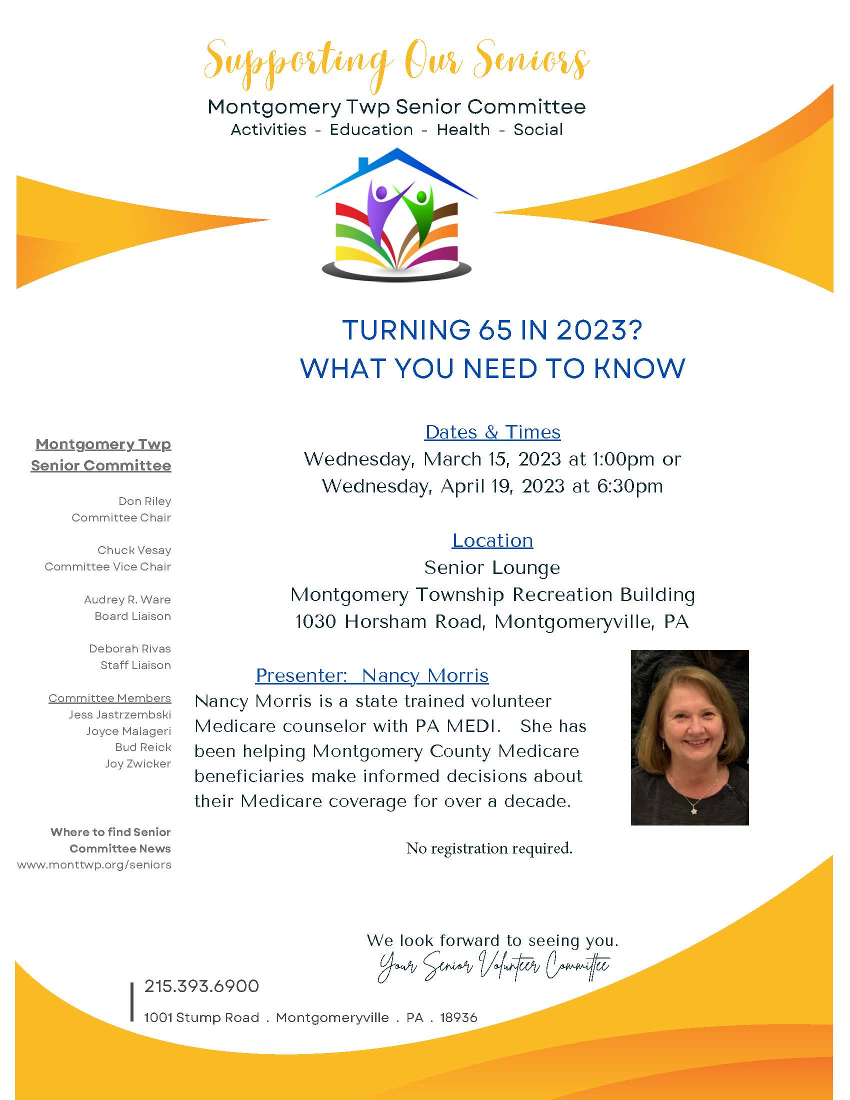 Senior Committee Medicare Event Flyer