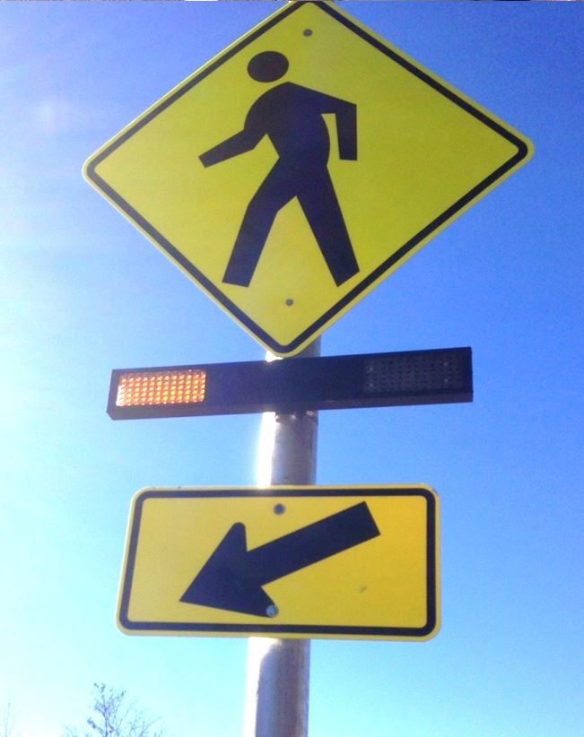 Example of Rectangular Rapid Flashing Beacon